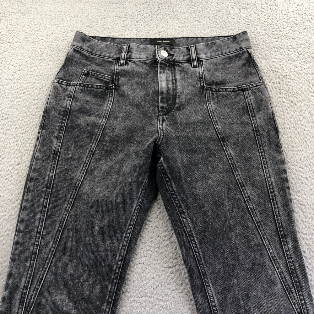 Isabel Marant Black Washed High-Rise Jeans